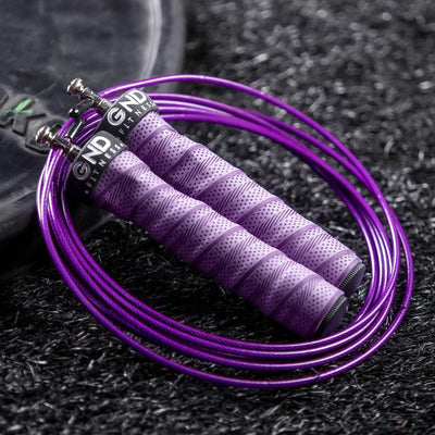 GND SR Speed Skipping Rope // Single Ball Bearing // Purple - SR Skipping Rope- GND Fitness