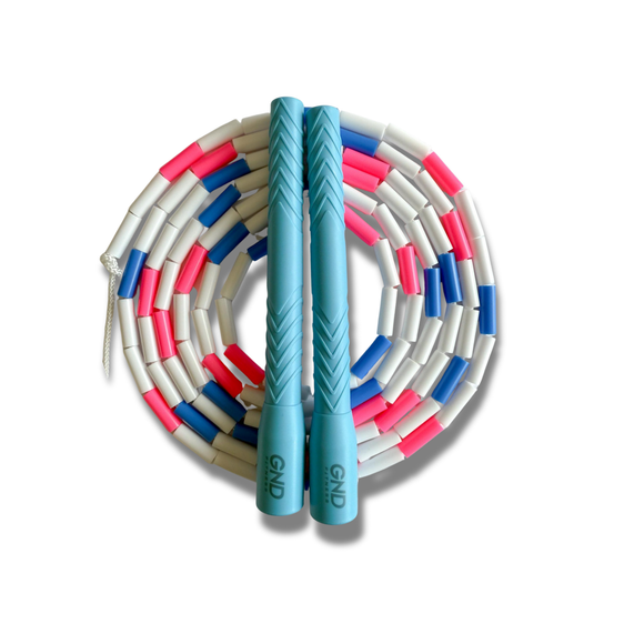 Custom Beaded Skipping Rope - Long Handle