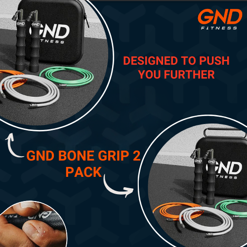 GND Bone Grip Weighted Skipping Rope // 2 Pack