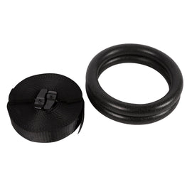 GND ABS Gymnastic Rings W/ Nylon Bracing Straps - Gym Rings- GND Fitness