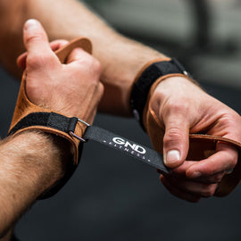 GND Grips // Brown Leather - Grips- GND Fitness