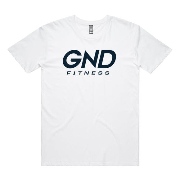 GND Mens Rep Tee // White - Apparel- GND Fitness