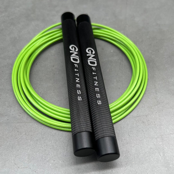 GND RF Alloy Speed Skipping Rope // Double Ball Bearing // Lime Green - RF Skipping Rope- GND Fitness