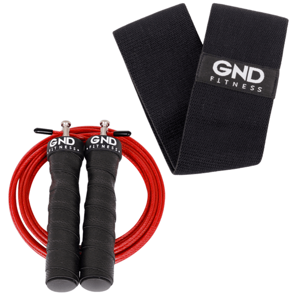 GND Skipping Rope & Fabric Booty Band // Pack - Skipping Rope & Hip Band- GND Fitness