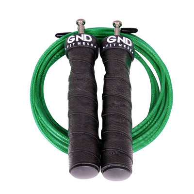 GND SR Speed Skipping Rope // Single Ball Bearing // Green Machine - SR Skipping Rope- GND Fitness