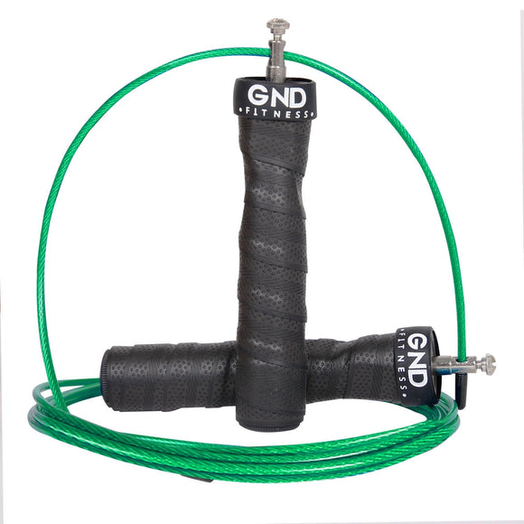 GND SR Speed Skipping Rope // Single Ball Bearing // Green Machine - SR Skipping Rope- GND Fitness