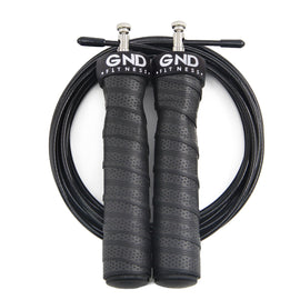 GND SR Speed Skipping Rope // Single Ball Bearing // Jet Black - SR Skipping Rope- GND Fitness