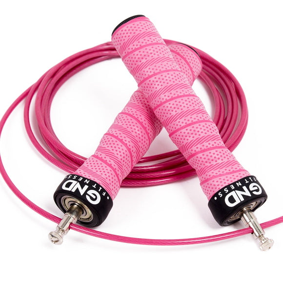 GND SR Speed Skipping Rope // Single Ball Bearing // Pretty Pink - SR Skipping Rope- GND Fitness