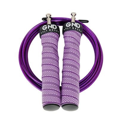 GND SR Speed Skipping Rope // Single Ball Bearing // Purple - SR Skipping Rope- GND Fitness