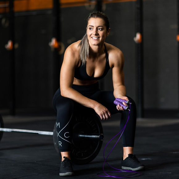 GND SR Speed Skipping Rope // Single Ball Bearing // Purple - SR Skipping Rope- GND Fitness