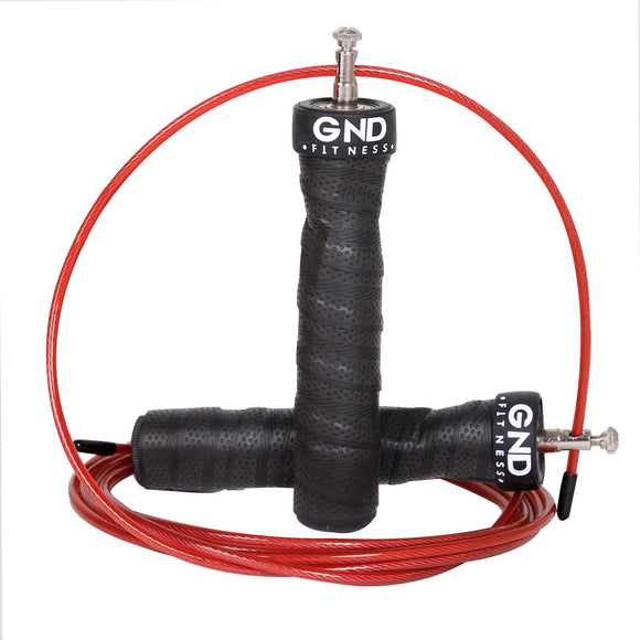 GND SR Speed Skipping Rope // Single Ball Bearing // Red Rocket - SR Skipping Rope- GND Fitness