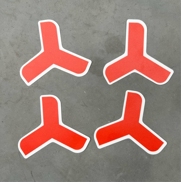 GND Triadic Spike Stickers - GND Fitness