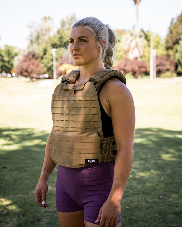 GND Weight Vest // Tan - Weighted Vest- GND Fitness