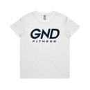 GND Womens Rep Tee // White - Apparel- GND Fitness